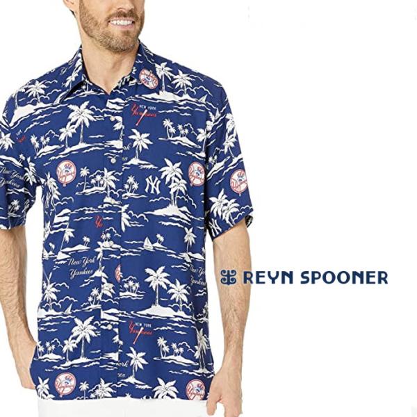 【reyn spooner】 レインスプーナー 半袖シャツ 総柄 USA製 REYN SPOONER レインスプーナー 半袖フルオープンB/Dシャツ