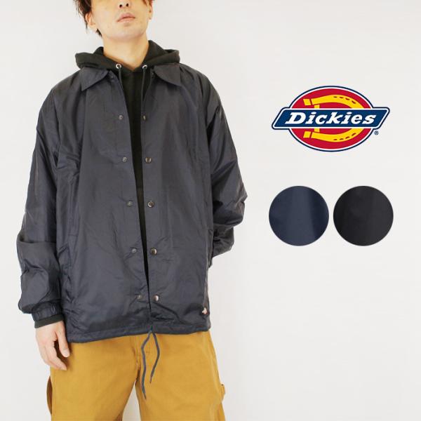 ディッキーズ コーチジャケット Dickies SNAP FRONT NYLON JACKET 76242 ナイロンジャケット バイク スケート スケーター 大きいサイズ