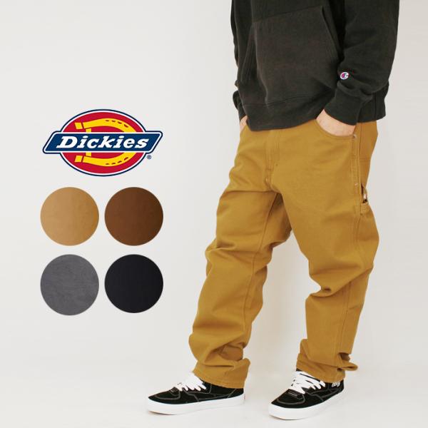 ディッキーズ ワークパンツ チノパン Dickies RELAXED FIT STRAIGHT LEG CARPENTER DUCK PANTS 1939 Brown Duck Black Chocolate Brown オリジナルフィット