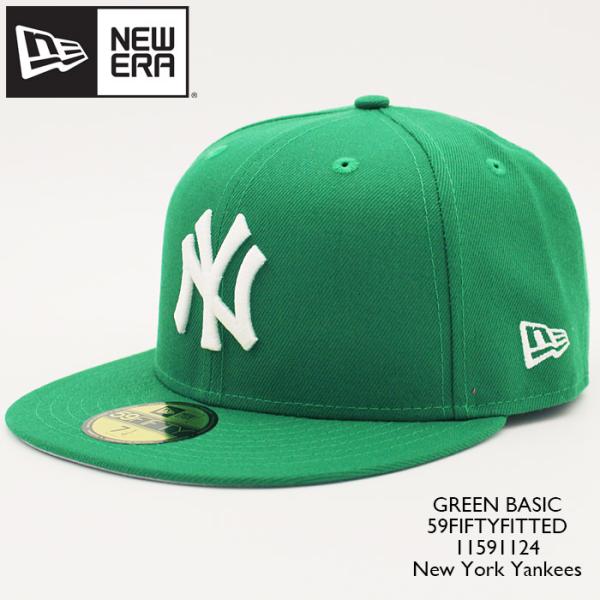 ニューエラ 帽子 キャップ NEWERA GREEN BASIC 59FIFTYFITTED 