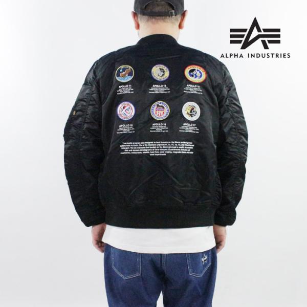 NASA Apollo II フライトジャケット ネイビー Alpha Industries MA-1 NASA Apollo II [ Men's MEDIUM ] Flight