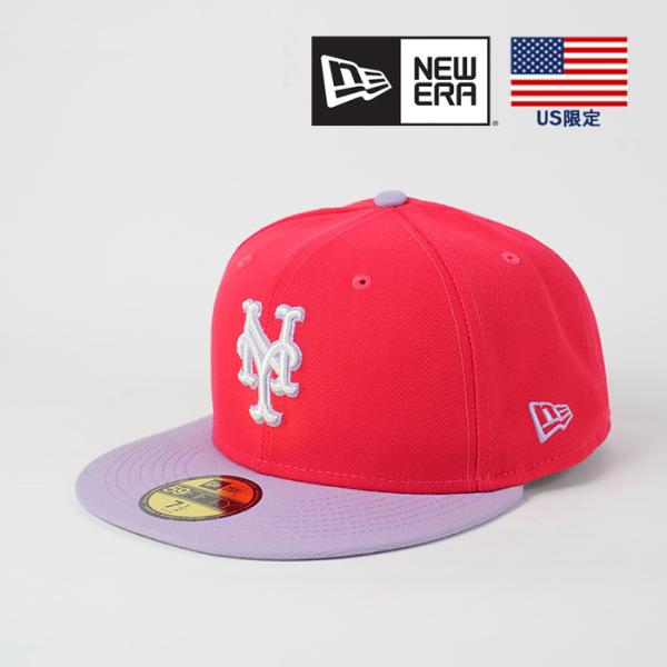 New Era LAキャップ 赤 NEW ERA ニューエラ 帽子 キャップ NEWERA 59FIFTYFITTED 2TONE