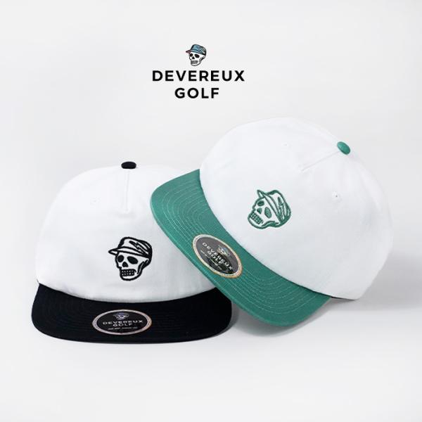 デヴァローゴルフ 帽子 キャップ Devereux Golf TWO-TONE SKULL