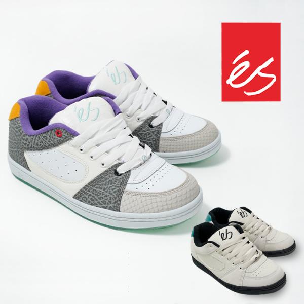 エス スニーカー es ACCEL OG SHOES 5101000139 ANIMAL WHITE