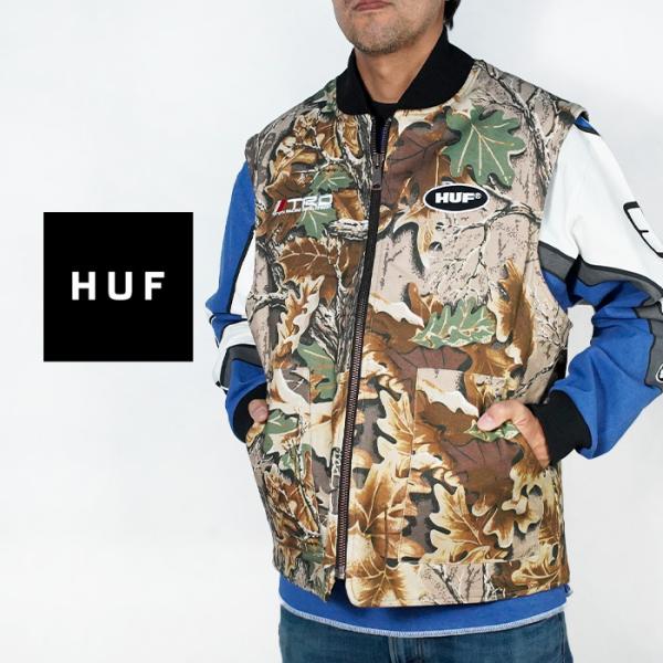 HUF ハフ 迷彩ベスト × TRD VEST JK00487 トヨタ・レーシング