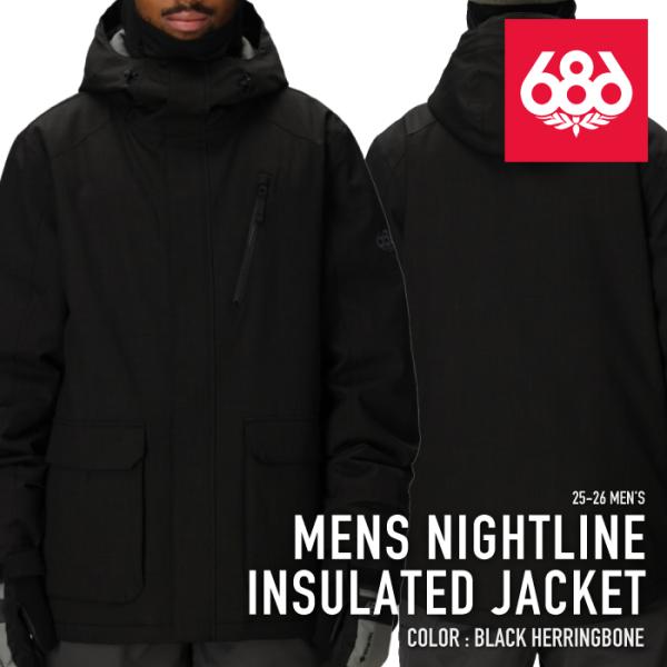 スノボーウェアジャケット686 ブラック Ｍ 686 日本正規品 スノーボード ウェア ジャケット シックスエイト