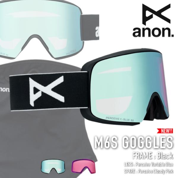anon 日本正規品 スノーボード ゴーグル アノン ANON M6S Black
