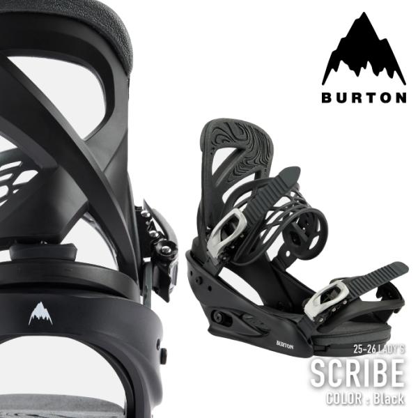 バートン スノーボードバインディング ウィメンズ スクライブ ブラック S BURTON（バートン） 日本正規品 スノーボード ビンディング BURTON