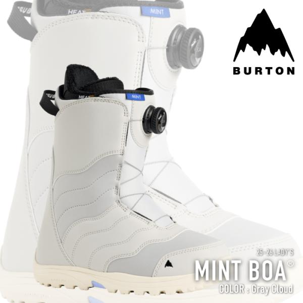 バートン スノーボードブーツ グレー BURTON 日本正規品 スノーボード ブーツ バートン WOMEN'S MINT BOA