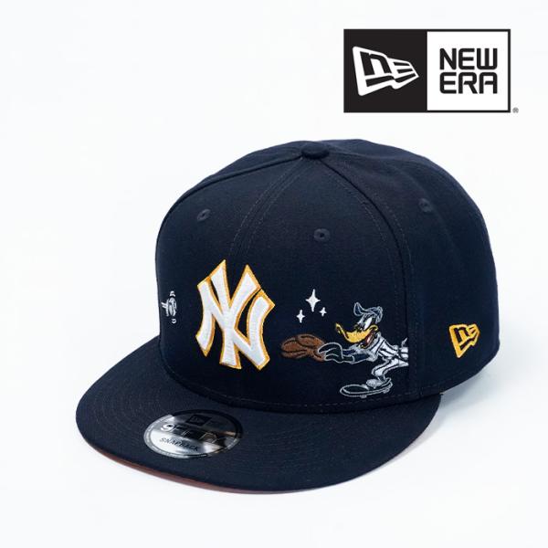 ニューエラ 帽子 キャップ NEWERA 950 MLB X LOONEYTUNES DAFFYDUCK SNAPBACK NEWYORK YANKEES 60858036 ルーニーテューンズ ダフィーダッグ MLB メジャーリーグ