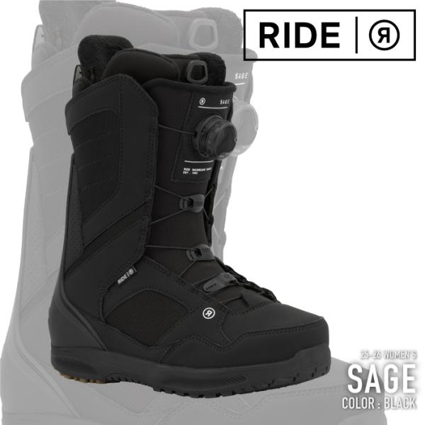 RIDE（ライド） 日本正規品 スノーボード ブーツ RIDE SAGE Black