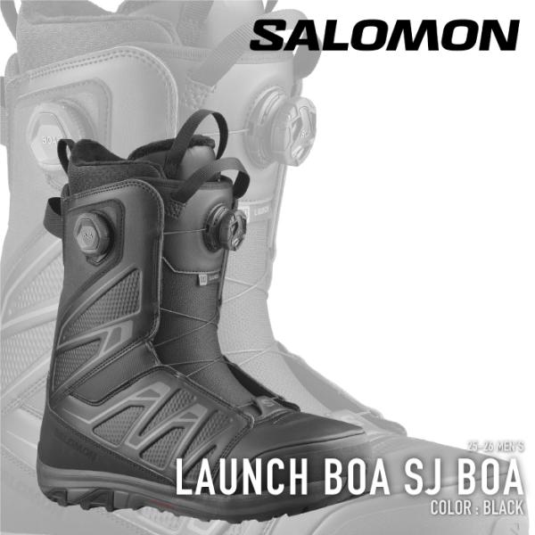 【検索ワード】[日本正規品]  スノーボード ブーツ サロモン SALOMON LAUNCH BOA SJ BOA Black ローンチ メンズ 25-26 予約 日本正規品 SNOWBOARD snowboard スノーボード BOOTS...