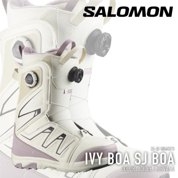 【検索ワード】[日本正規品]  スノーボード ブーツ サロモン SALOMON IVY BOA SJ BOA Icicle Nirvana アイビー レディース 25-26 予約 日本正規品 SNOWBOARD snowboard スノーボ...