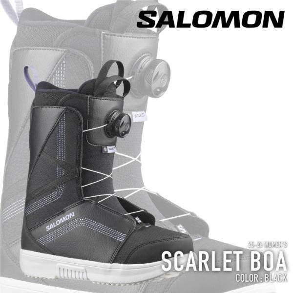 美品 Salomon スノーボードブーツ ブラック/レッド 26cm SALOMON (サロモン) スノーボードブーツ SIZE 26cm ブラック