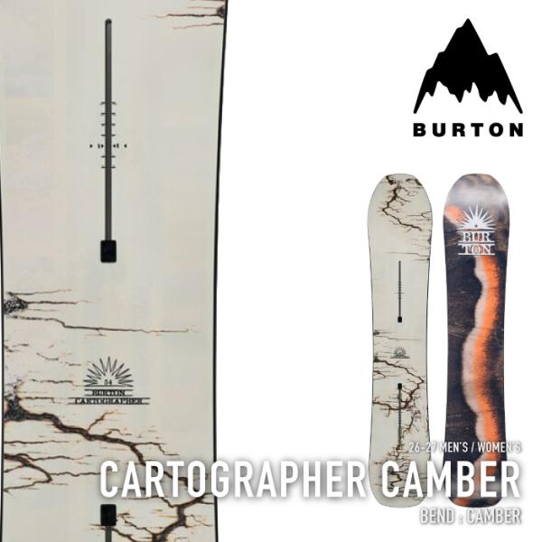 [日本正規品] スノーボード 板 バートン BURTON CARTOGRAPHER CAMBER Fractal Burning カートグラファー メンズ レディース 26-27