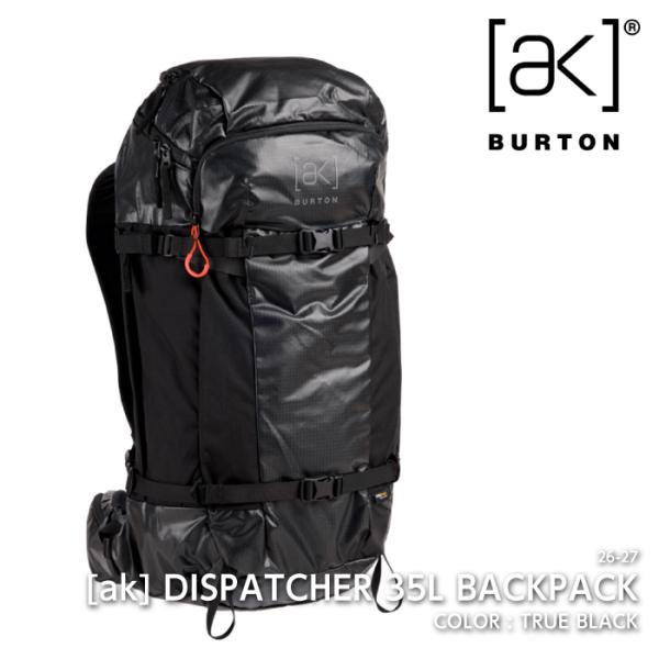 日本正規品 スノーボード バックパック バートン BURTON AK DISPATCHER 35L BACKPACK True Black 26-27