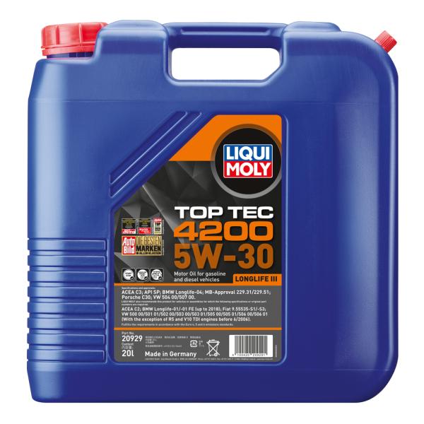 LIQUIMOLY  BMW 3シリーズ M3 セダン 3C30用 エンジンオイル20Lボトル リキモリ高性能OIL