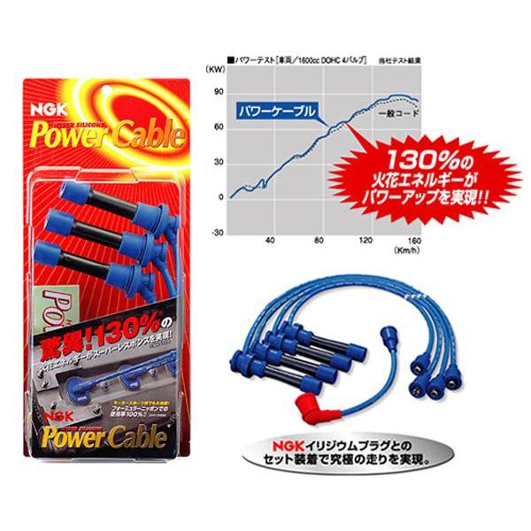 NGK Power Cable 34M ランエボⅨ MIVEC ct9a ☆NGK パワーケーブル☆ランサーエボリューション CT9A (エボIX)用 大