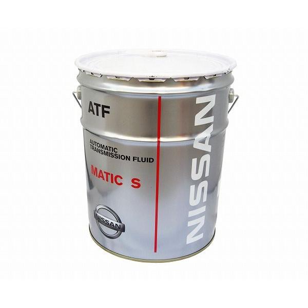 ○日産純正ATF マチックフルードS 20L(ペール缶) 特価▽ :ATF0152NS:NET 部品館 通販 純正 ATFミッションオイル 4リットル缶 日産 NXクーペ HNB13用 オートマチックフルード マチックフルードD KLE22-00004 純正品 オイル 4L 純正オートマオイル