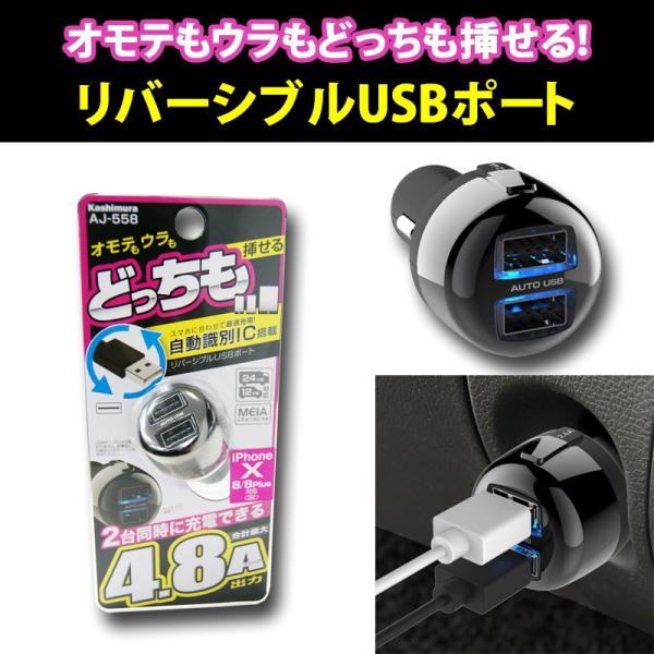 o[VuUSB|[g 4.8A VK[\Pbg 2|[g 12/24VԌp 