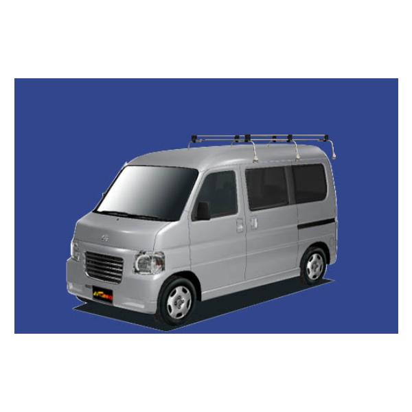 バモスホビオルーフキャリア ホンダ（HONDA） バモスホビオ HJ HM ルーフキャリア 高品質6本脚