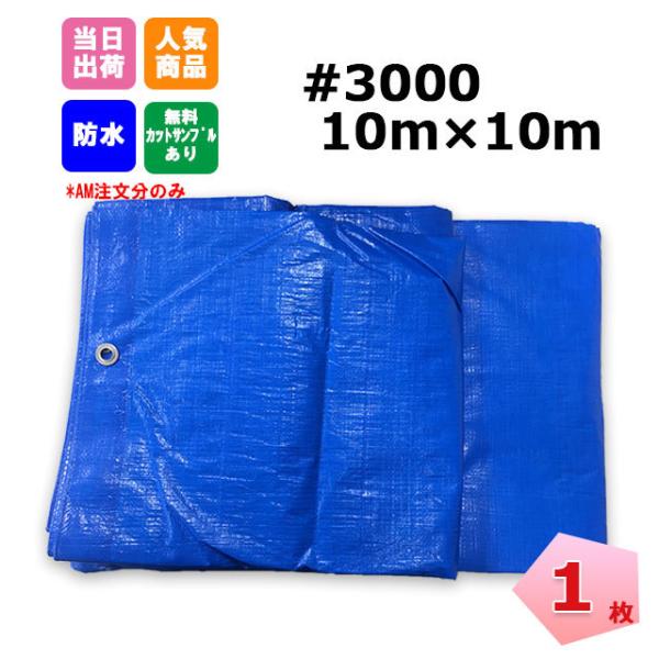 ブルーシート 10m×10m #3000 厚手 1枚 工事 イベント 養生 KUS ブルーシート 10m×10m #3000 厚手 1枚 工事 イベント 養生 KUS