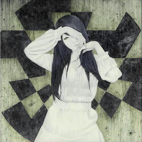 川島優 「Adverse effect」 日本画 紙本・彩色 50号 真作保証