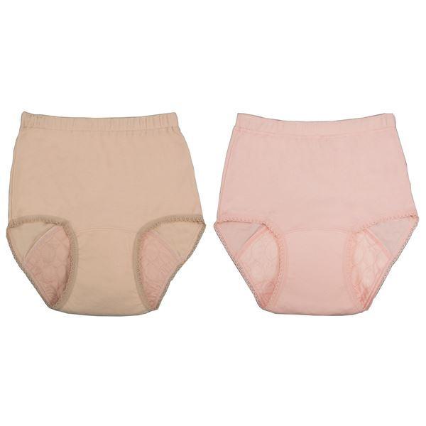 さわやか安心 安全 シークレットショーツ ワイドパッドプラス 2色7枚組（ベージュ×4枚、ピンク×3枚） 同サイズ LL さわやか安心シークレットショーツ ワイドパッドプラス 2色7枚組