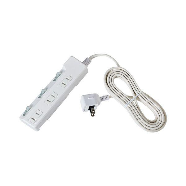 【商品名】 ELPA 耐雷スイッチ付タップ 3個口 3m WLK-33S（W） 1個 【ジャンル・特徴】 雷から機器を守る、耐雷スイッチ付タップ [ WLK-33S(W) ]