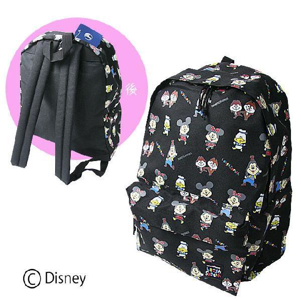 ディズニー ミッキー フレンズ デイパック ラフスケッチ柄 黒 2931bk 3 M便 1 1 シブヤ文具 通販 Paypayモール
