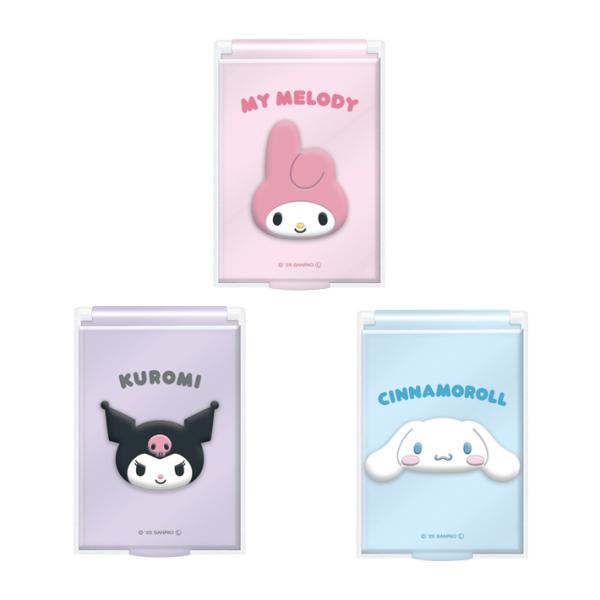 高反射でリアルな色味に見えるクリアミラーです。鮮明に映えるからメイクの厚塗り防止に♪ポーチや小さなバッグに入れて持ち運びやすいコンパクトサイズ◎【柄】・マイメロディ(4550433070836)・クロミ(4550433070843)・シナモ...