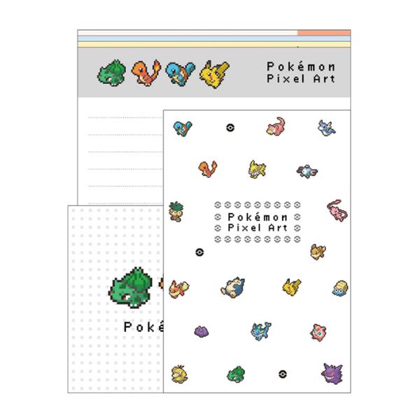 ポケモン ボリュームアップレター ピクセルアート柄 M便 1 2 シブヤ文具 通販 Paypayモール