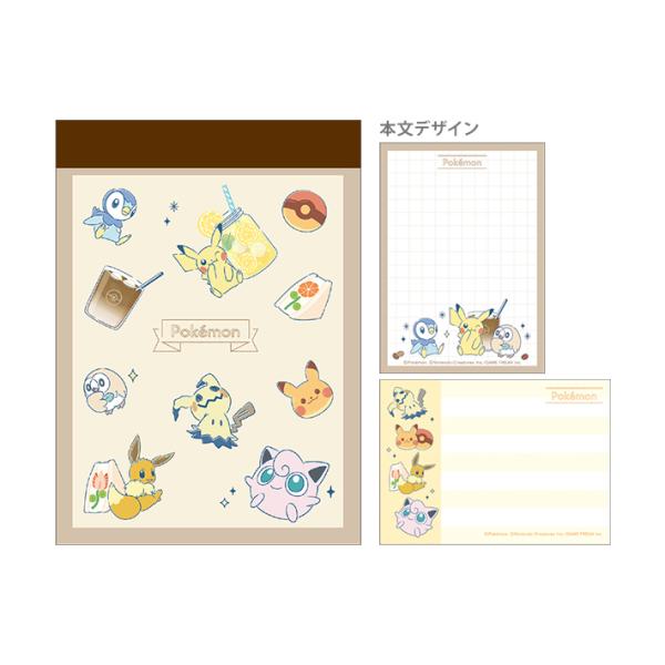 Pokemon（ポケモン） ミニメモ ENJOY TEA TIME柄 303883 [M便 1/5