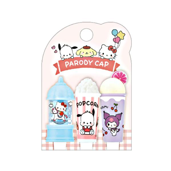sanrio サンリオキャラクターズ パロディ鉛筆キャップ 3本組 sanrio サンリオキャラクターズ パロディ鉛筆キャップ 3本組