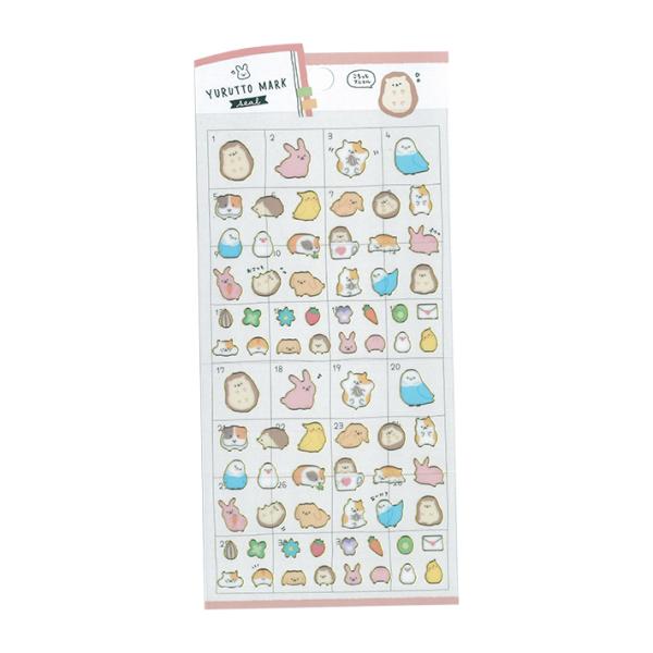 CRUX（クラックス） ゆるっとマークシール ころっとアニマル柄 101990