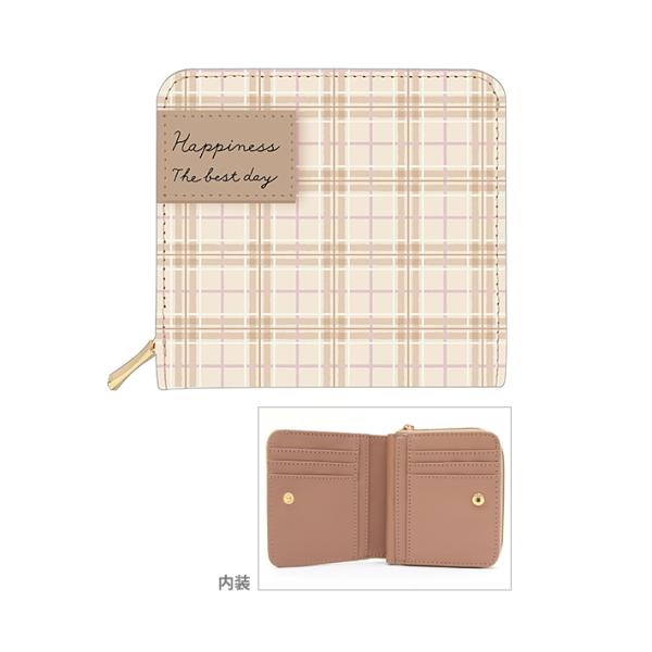 M*˚様 二つ折り財布 ブラックレザー チェック柄 mr-073-bkgy.jpg