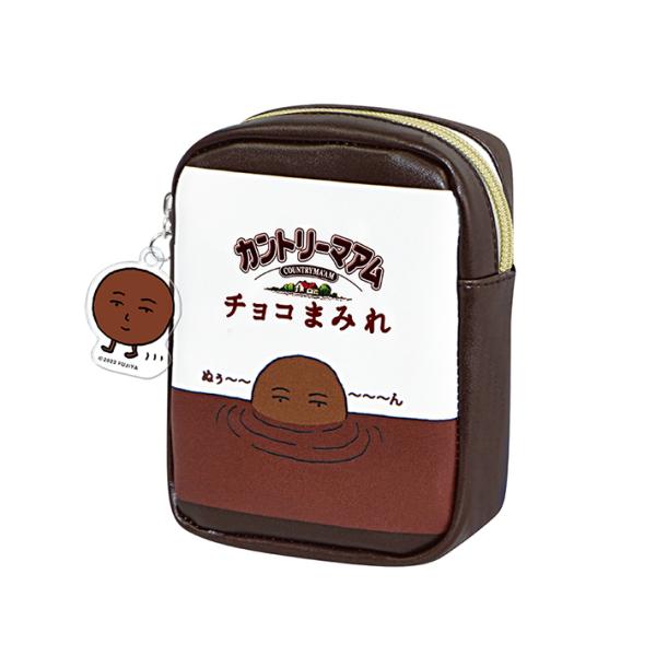 CRUX（クラックス） スクエアポーチ カントリーマアムチョコまみれ柄