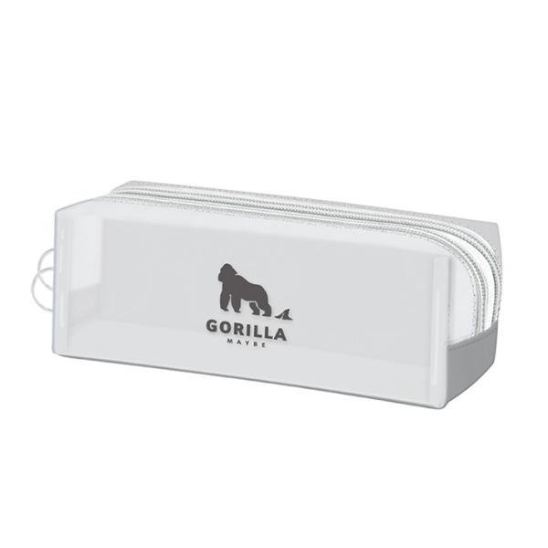 CRUX スリムツインファスナーペンケース ゴリラ柄 114752 [M便 1