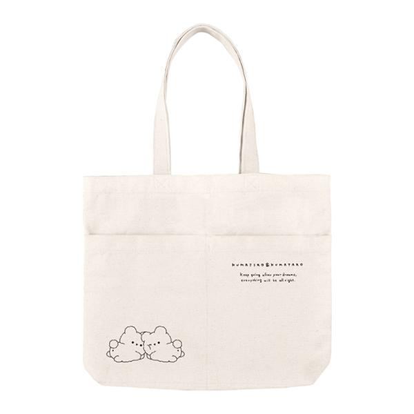 CRUX（クラックス） [25%OFF]ポケット付きトートバッグ くまたろーず柄