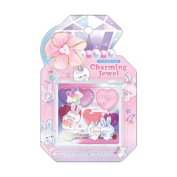 アイシャドウとリップグロスがひとつになった6色パレットです◎どちらも石けんで落とせるのでお子さまでも安心です♪リップグロスはピーチの香り付き◎かわいいお花のヘアゴムもついていておしゃれにぴったり！誕生日やちょっとしたプレゼントにおすすめです...