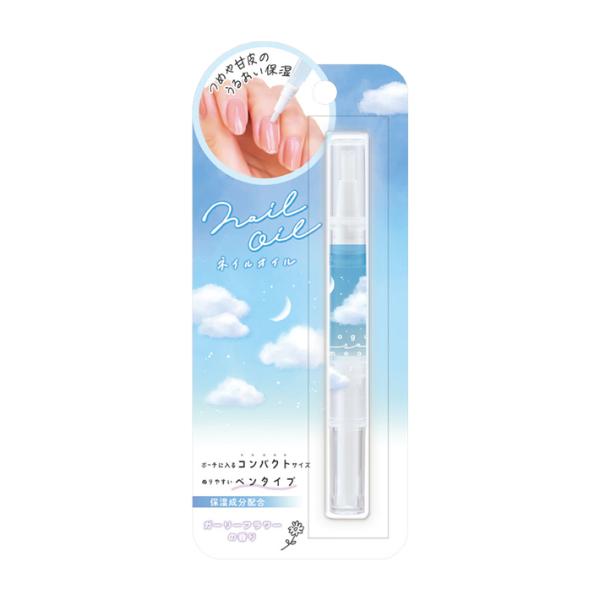 ぬりやすいペンタイプのネイルオイルです。つめや甘皮のうるおい保湿ケアにぴったり♪コンパクトなサイズなのでポーチに入れて持ち運びも簡単♪【仕様】本体サイズ：約φ12×H125mmパッケージサイズ：約W72×H172×D13mm保湿成分配合ガー...