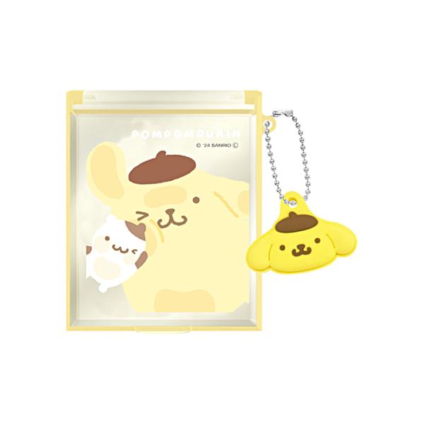 CRUX ポムポムプリン マスコット付きSサイズミラー 123752 [M便