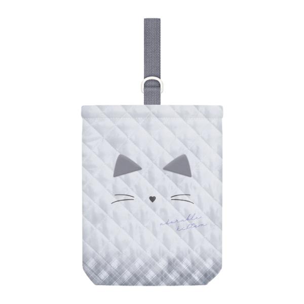 上履きや体育館シューズなどを入れるのにぴったりなシューズバッグです。キルティング生地なので丈夫＆軽量で扱いやすい！そのまま洗えるので衛生面でも安心です◎かわいいネコミミパーツと内側には安心便利なネームタグ付き◎【仕様】サイズ：約W210×H...