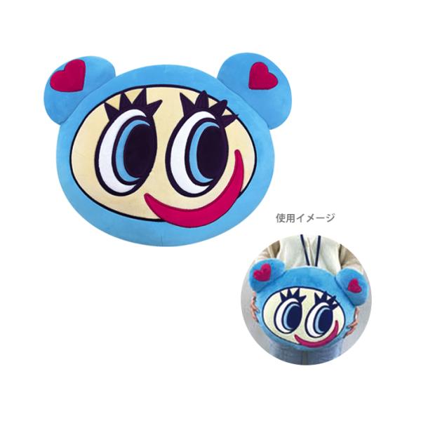 文字化化 ダイカットクッション 生首 CRUX（クラックス） エンジェルブルー ダイカットクッション ナカムラ