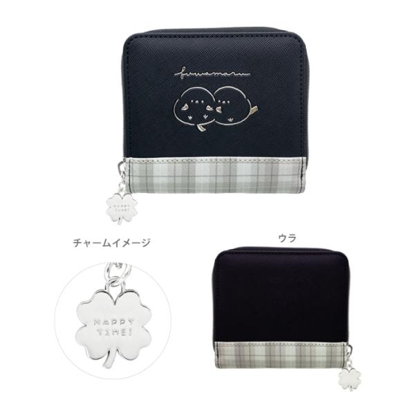 No.954 ブラックチャーム　2ペア　和柄 トリオンフ 梅モチーフ付き ポンポンチャーム / シアリング