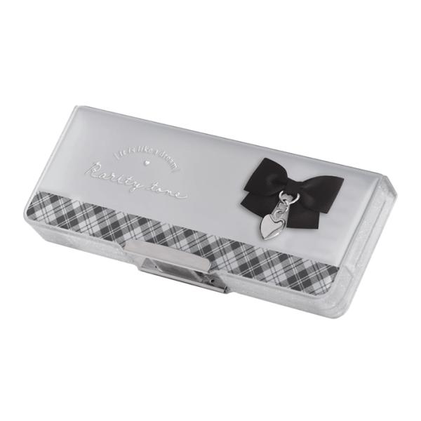 CRUX（クラックス） 筆箱 両面 コンパクト エアリークリア リボン柄