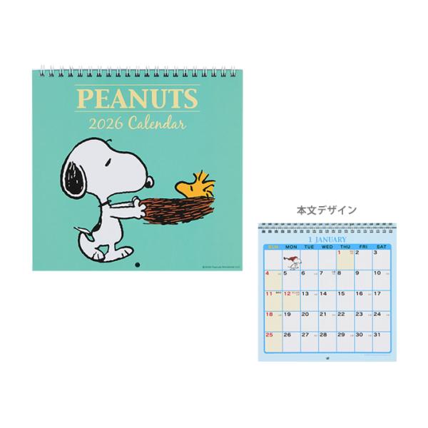 sanrio（サンリオ） スヌーピー 2026年 壁掛けカレンダー M 622508 [M