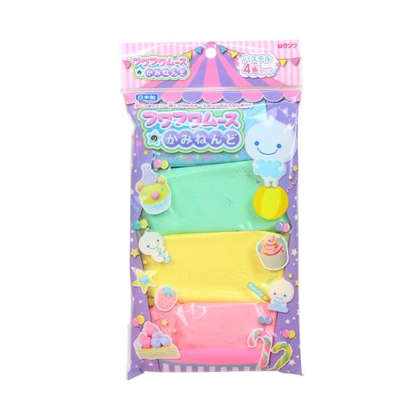 クツワ フワフワムースのかみねんど パステル4色セット pt990 [M便 1/2