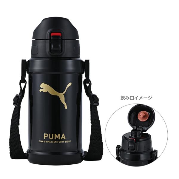 しの クツワ PUMA ステンレスボトル 600ml 保冷専用 PM520 : シブヤ