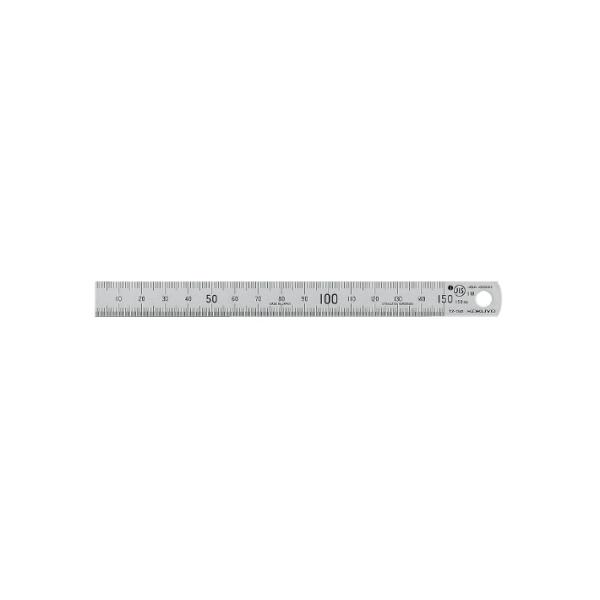 ステンレス直定規　C型JIS規格1級　15cm　TZ-1341　[M便 1/10]